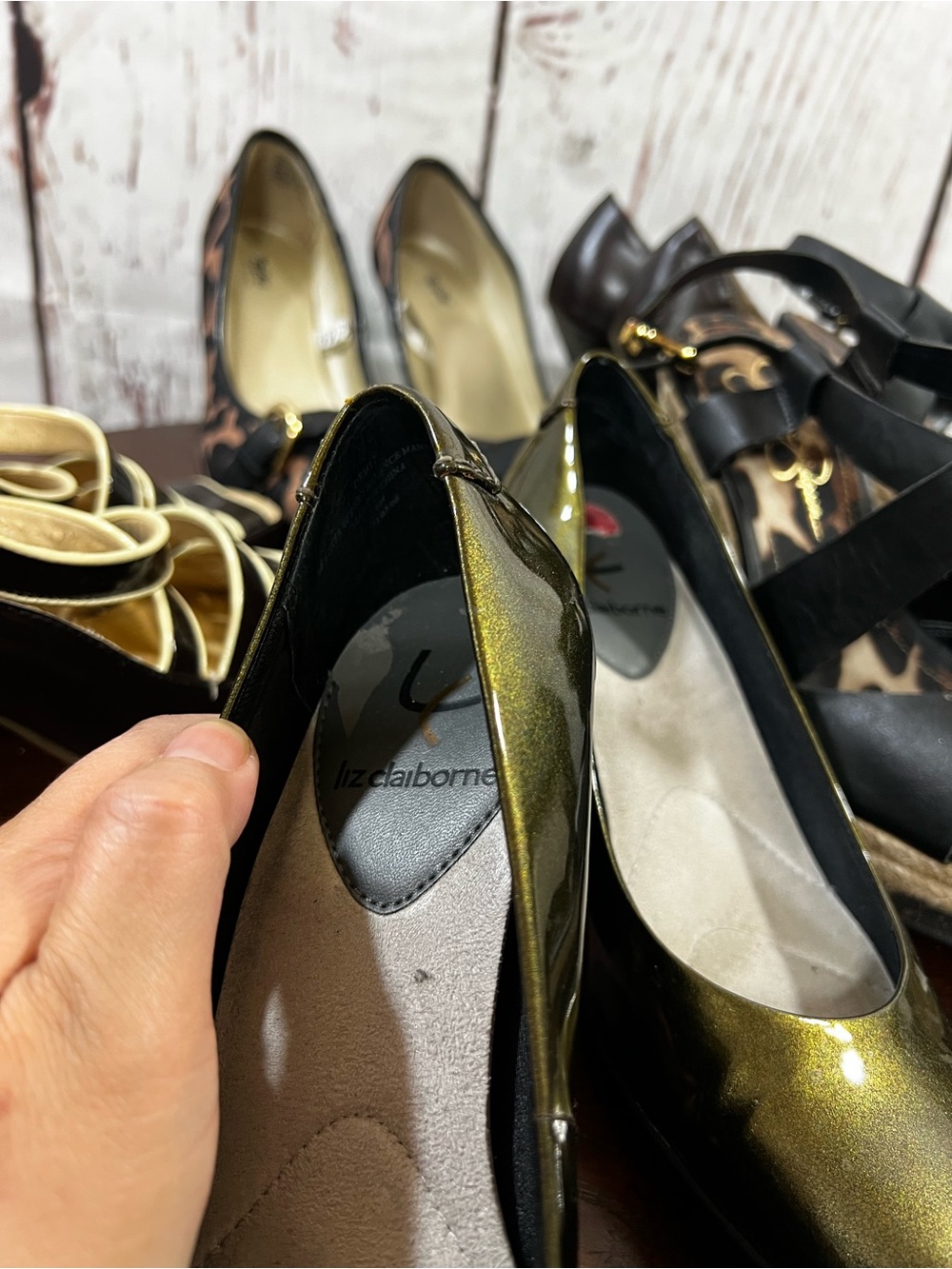 5 Pairs women’s shoes size 6 Liz Claiborne, Jessica Simpson, aerosoles etc As Is - Picture 7 of 16